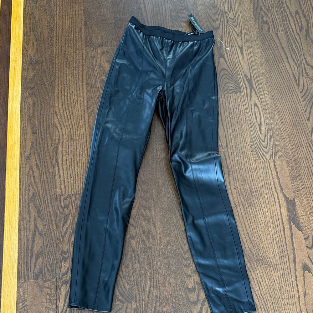 Blank NYC Shiny Black Leggings